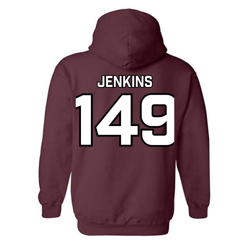 Bellarmine - NCAA Wrestling : Hunter Jenkins - Classic Shersey Hooded Sweatshirt-1