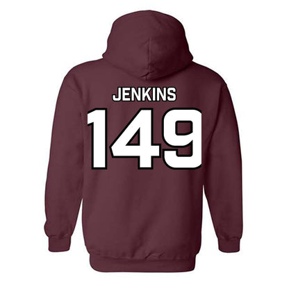 Bellarmine - NCAA Wrestling : Hunter Jenkins - Classic Shersey Hooded Sweatshirt-1