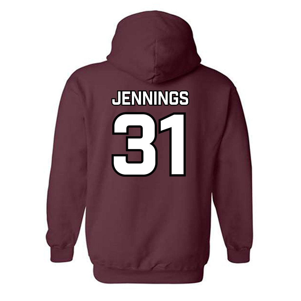 Bellarmine - NCAA Baseball : Drew Jennings - Classic Shersey Hooded Sweatshirt-3