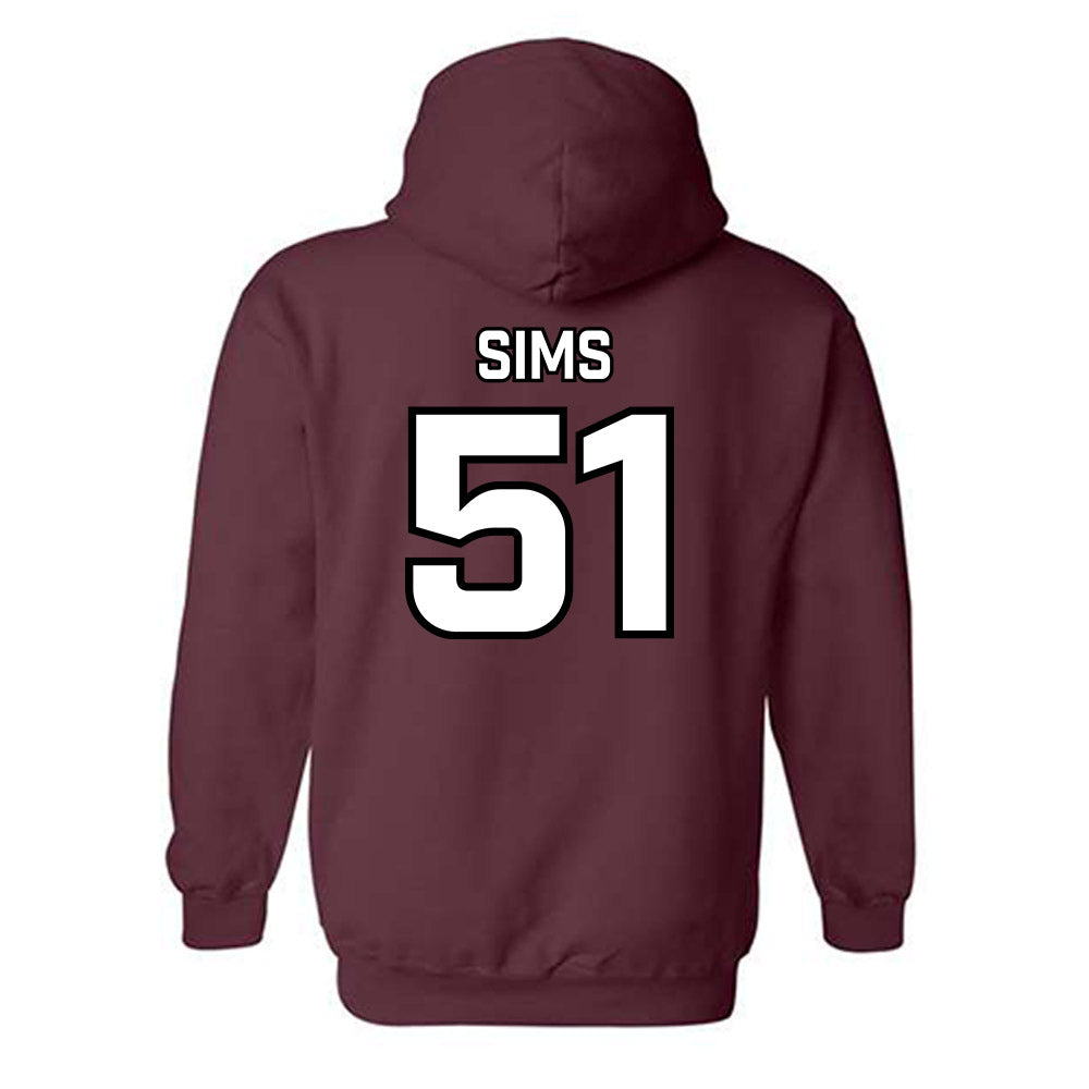 Bellarmine - NCAA Baseball : Connor Sims - Classic Shersey Hooded Sweatshirt-2