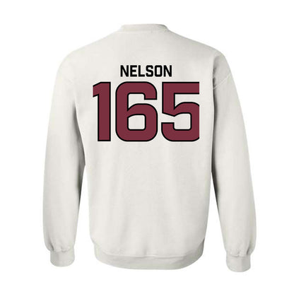 Bellarmine - NCAA Wrestling : Robby Nelson - Classic Shersey Crewneck Sweatshirt-1