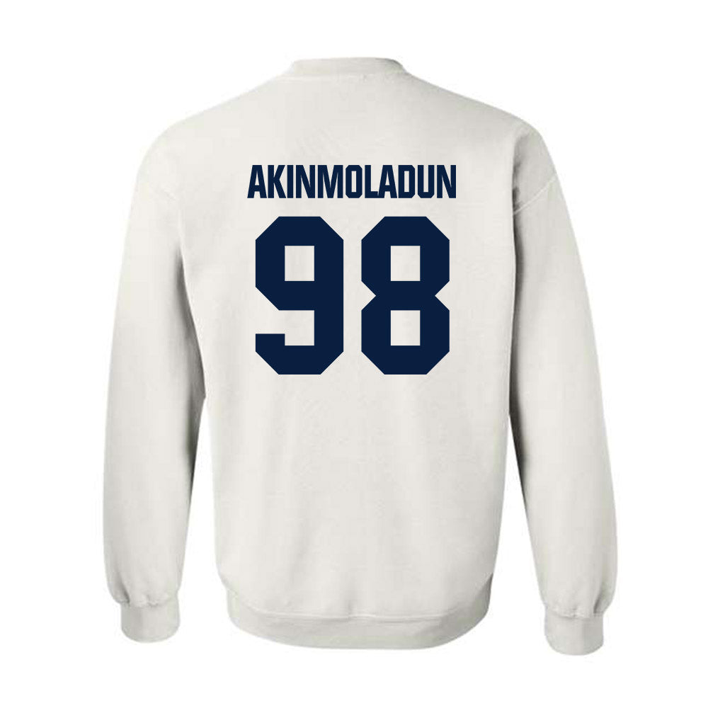 UNH - NCAA Football : Justice Akinmoladun - Classic Shersey Crewneck Sweatshirt-1