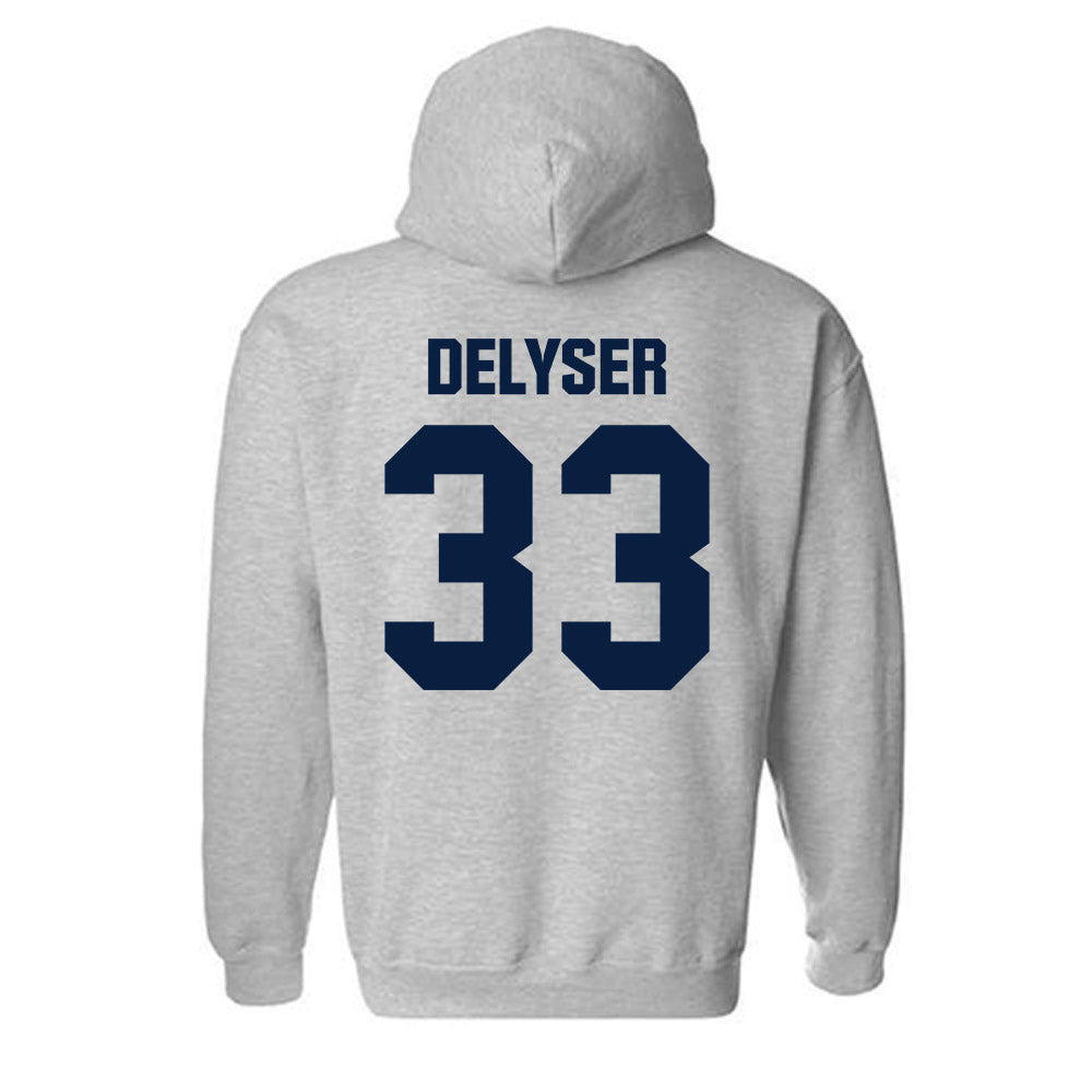 UNH - NCAA Women's Soccer : Chloe DeLyser - Classic Shersey Hooded Sweatshirt-1