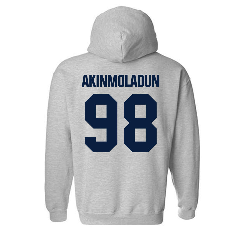 UNH - NCAA Football : Justice Akinmoladun - Classic Shersey Hooded Sweatshirt-1