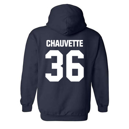 UNH - NCAA Men's Ice Hockey : Kyle Chauvette - Classic Shersey Hooded Sweatshirt-1