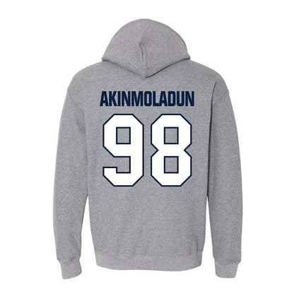UNH - NCAA Football : Justice Akinmoladun - Classic Shersey Hooded Sweatshirt-1