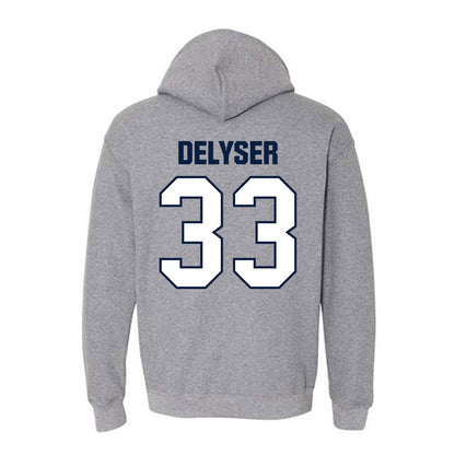 UNH - NCAA Women's Soccer : Chloe DeLyser - Classic Shersey Hooded Sweatshirt-1