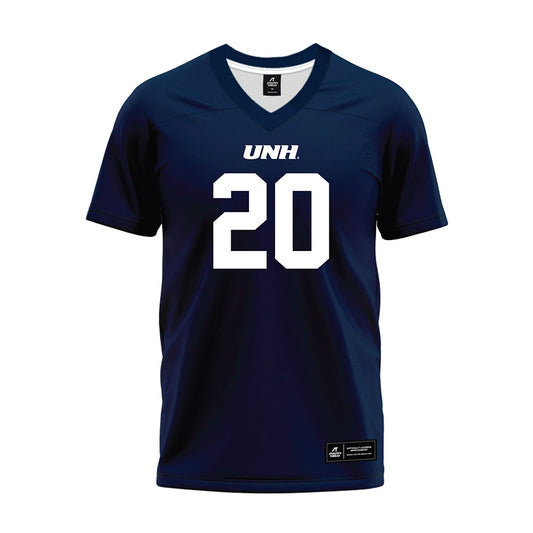 UNH - NCAA Football : Nijah Richards - Blue Premium Football Jersey-0