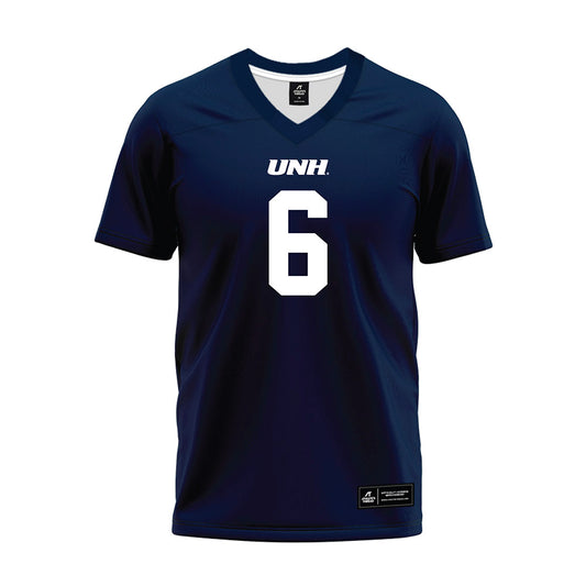 UNH - NCAA Football : Ty Carlson - Blue Premium Football Jersey-0