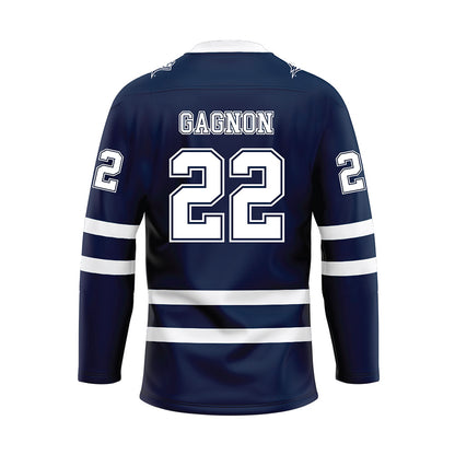 UNH - NCAA Men's Ice Hockey : Felix Gagnon - Blue Hockey Jersey-1