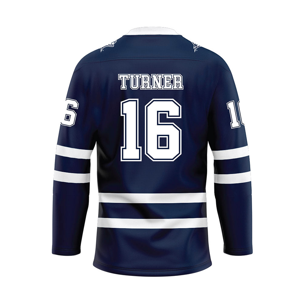 UNH - NCAA Men's Ice Hockey : JP Turner - Blue Hockey Jersey-1