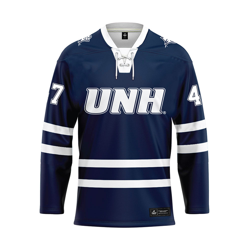 UNH - NCAA Men's Ice Hockey : Sam Oliver - Blue Hockey Jersey-0