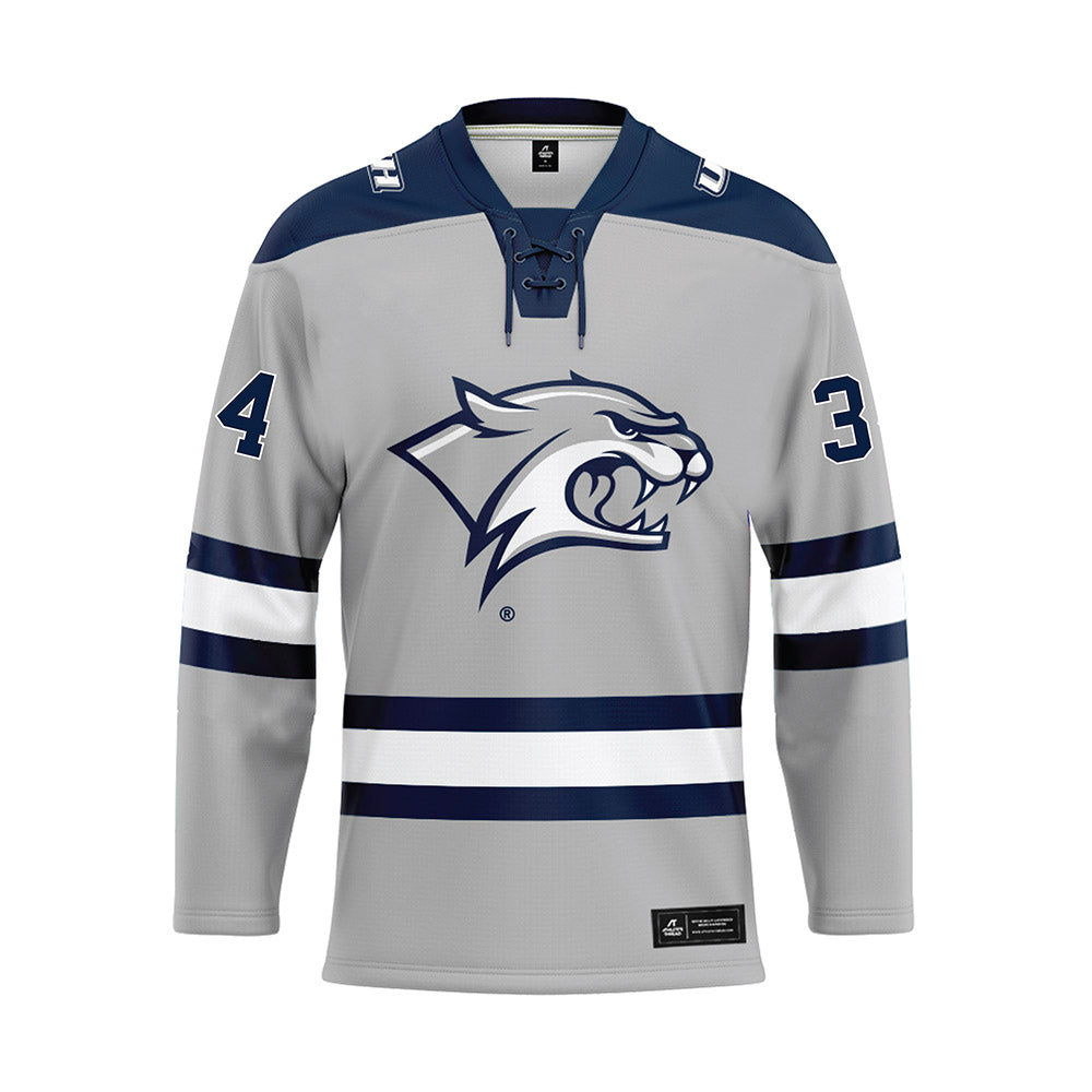 UNH - NCAA Women's Ice Hockey : Vera Lee - White Hockey Jersey-0