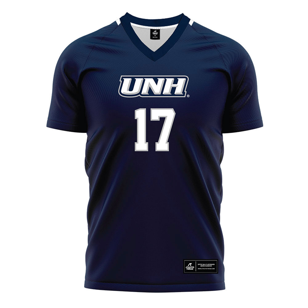 UNH - NCAA Women's Soccer : Greta Caulton - Blue Soccer Jersey-0