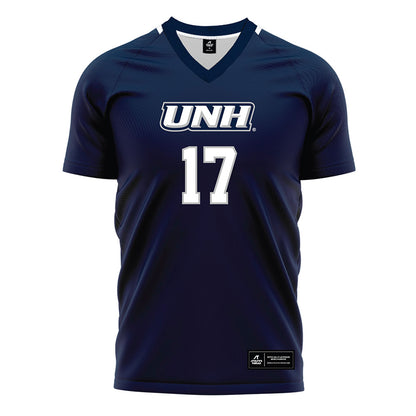 UNH - NCAA Women's Soccer : Greta Caulton - Blue Soccer Jersey-0