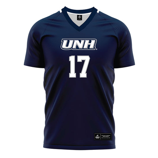 UNH - NCAA Women's Soccer : Greta Caulton - Blue Soccer Jersey-0