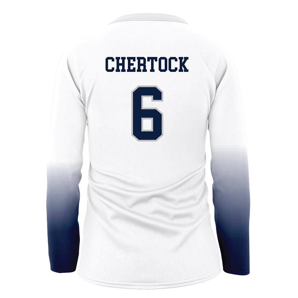 UNH - NCAA Women's Volleyball : Lucy Chertock - White Volleyball Jersey-1