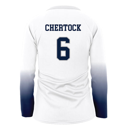 UNH - NCAA Women's Volleyball : Lucy Chertock - White Volleyball Jersey-1