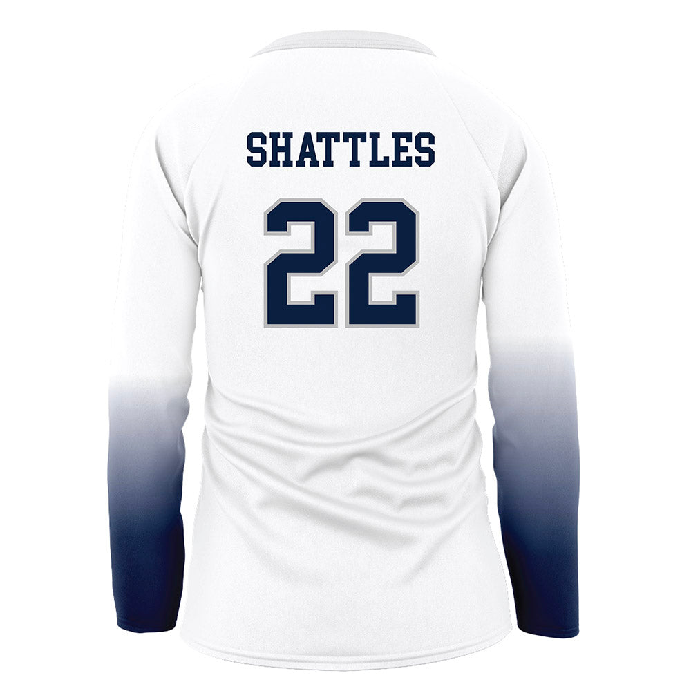 UNH - NCAA Women's Volleyball : Jessica Shattles - White Volleyball Jersey-1