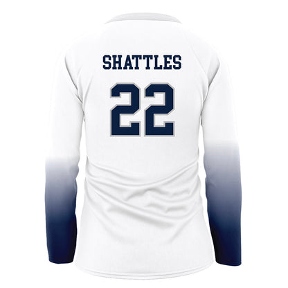 UNH - NCAA Women's Volleyball : Jessica Shattles - White Volleyball Jersey-1