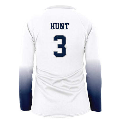 UNH - NCAA Women's Volleyball : Dylan Hunt - White Volleyball Jersey-1