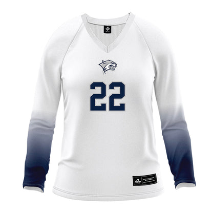 UNH - NCAA Women's Volleyball : Jessica Shattles - White Volleyball Jersey-0