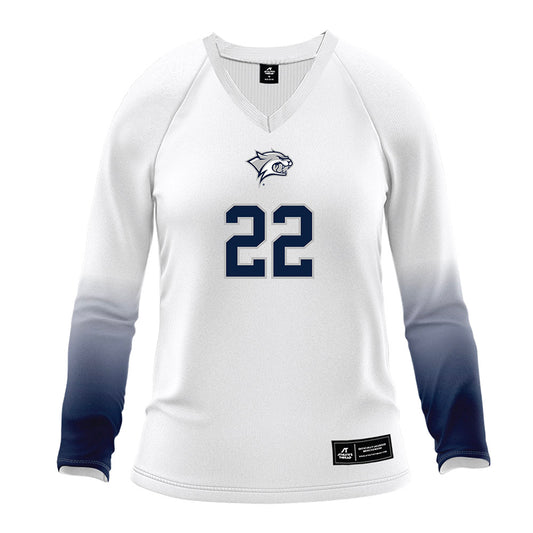 UNH - NCAA Women's Volleyball : Jessica Shattles - White Volleyball Jersey-0