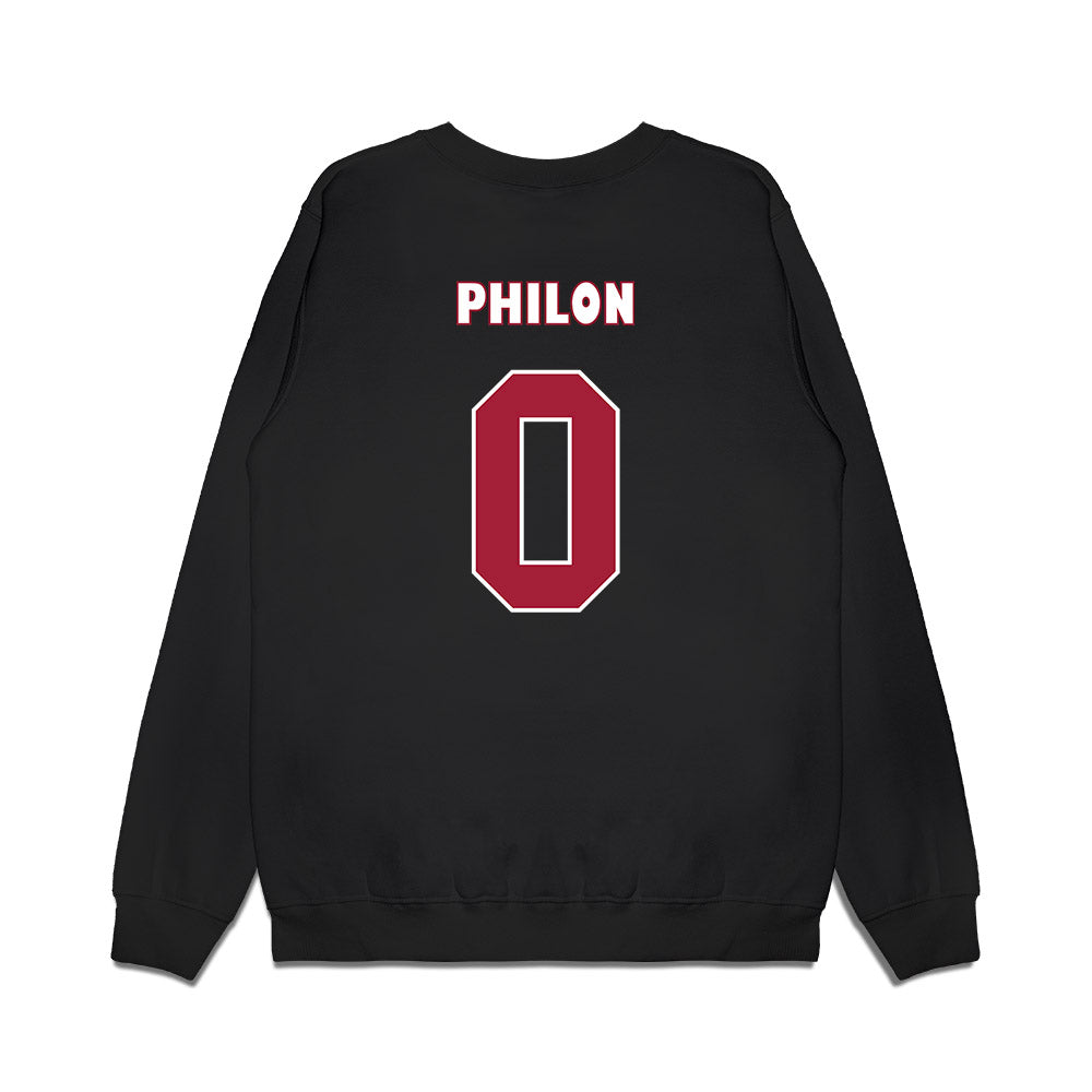 Alabama - NCAA Men's Basketball : Labaron Philon - Blue Collar Caricature Premium Crewneck Sweatshirt-1