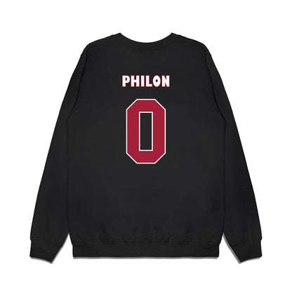Alabama - NCAA Men's Basketball : Labaron Philon - Blue Collar Caricature Premium Crewneck Sweatshirt-1