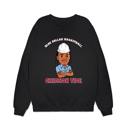 Alabama - NCAA Men's Basketball : Labaron Philon - Blue Collar Caricature Premium Crewneck Sweatshirt-0