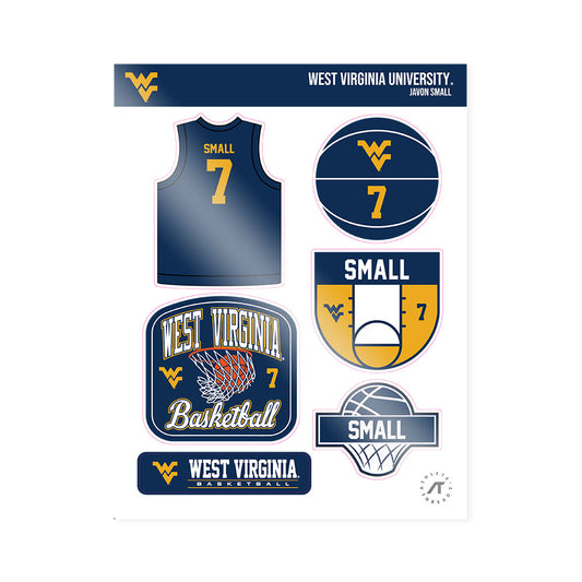 West Virginia - NCAA Men's Basketball : Javon Small - Sticker Sheet-0