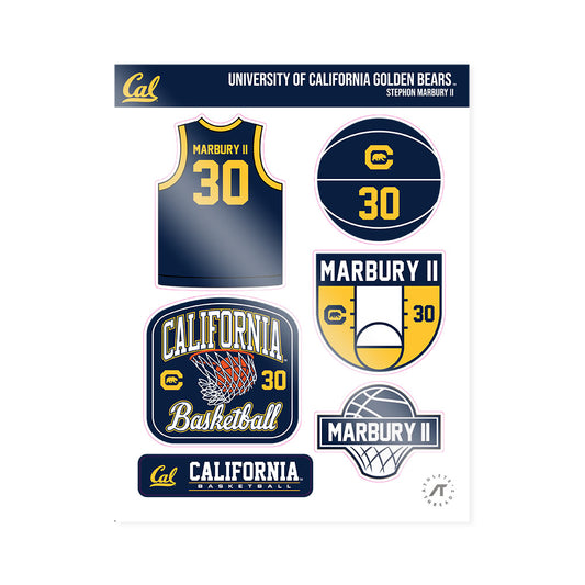 UC Berkeley - NCAA Men's Basketball : Stephon Marbury II - Sticker Sheet-0