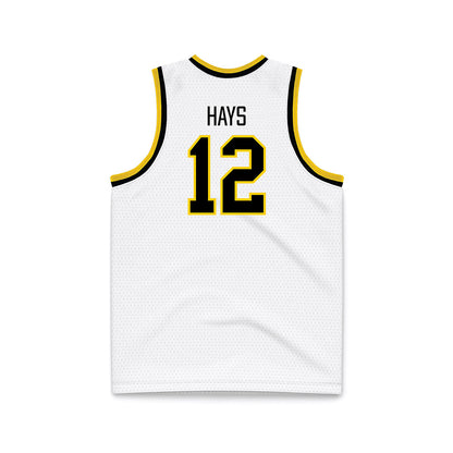 Iowa - NCAA Women's Basketball : Layla Hays - White Basketball Jersey-1
