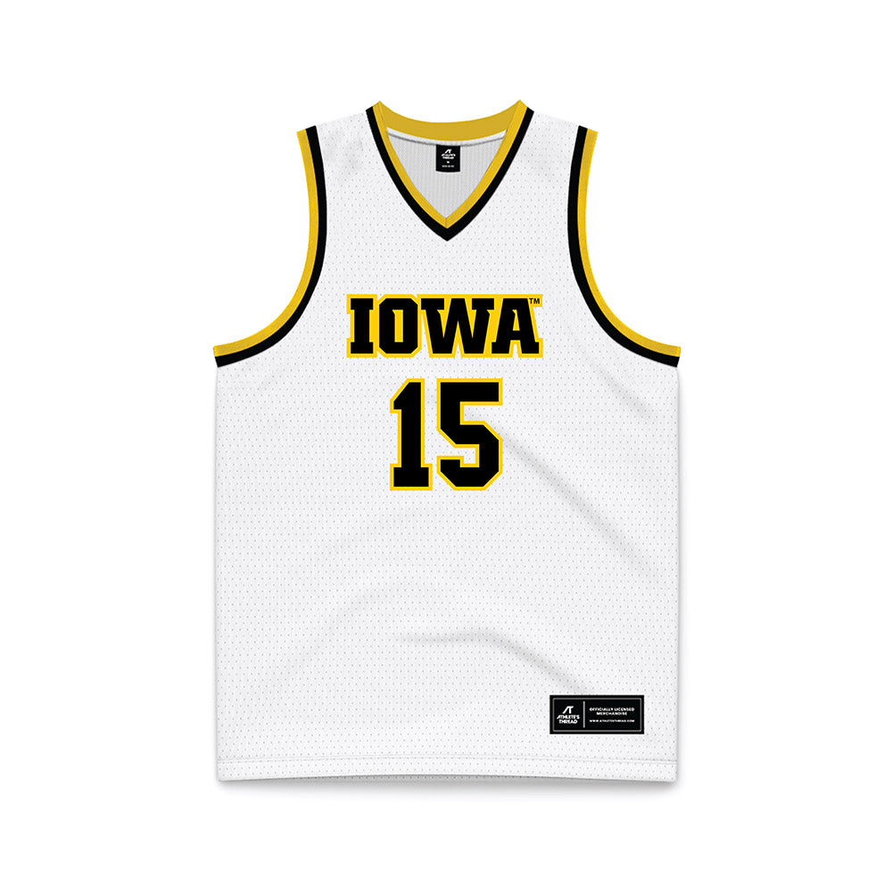 Iowa - NCAA Women's Basketball : Amari Whiting - White Basketball Jersey-0