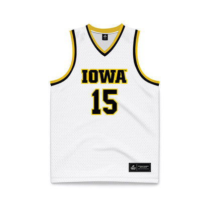 Iowa - NCAA Women's Basketball : Amari Whiting - White Basketball Jersey-0