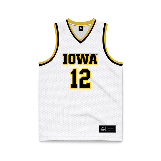 Iowa - NCAA Women's Basketball : Layla Hays - White Basketball Jersey-0