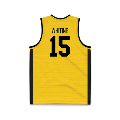 Iowa - NCAA Women's Basketball : Amari Whiting - Gold Basketball Jersey-1
