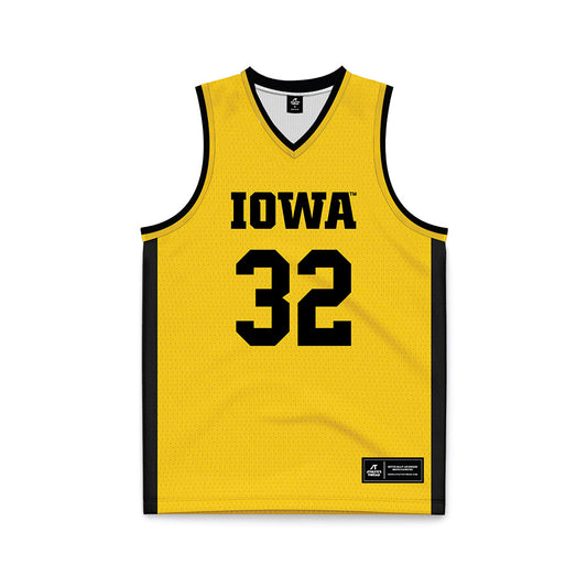 Iowa - NCAA Women's Basketball : Callie Levin - Gold Basketball Jersey-0