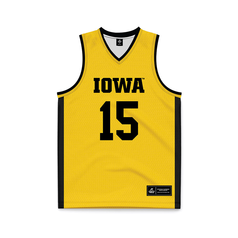 Iowa - NCAA Women's Basketball : Amari Whiting - Gold Basketball Jersey-0
