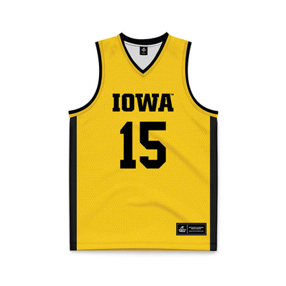 Iowa - NCAA Women's Basketball : Amari Whiting - Gold Basketball Jersey-0