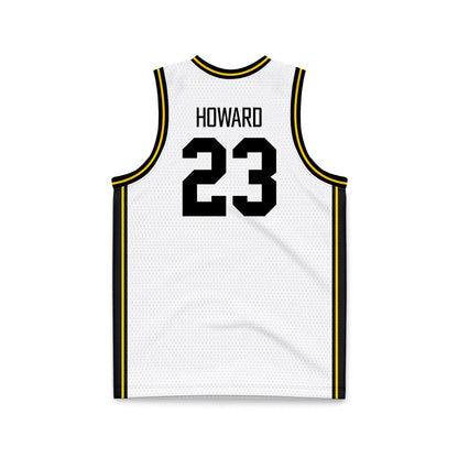 Iowa - NCAA Men's Basketball : Isaia Howard - White Basketball Jersey-1