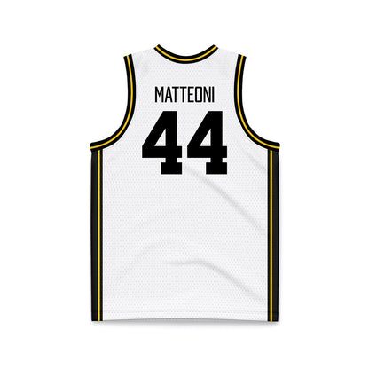 Iowa - NCAA Men's Basketball : Joey Matteoni - White Basketball Jersey-1