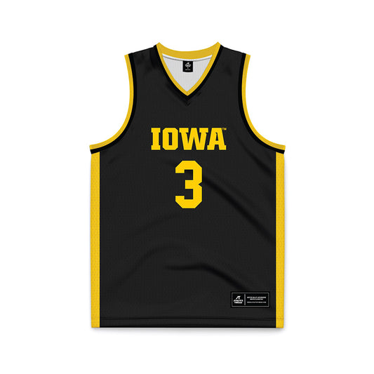 Iowa - NCAA Men's Basketball : Cam Manyawu - Basketball Jersey-0