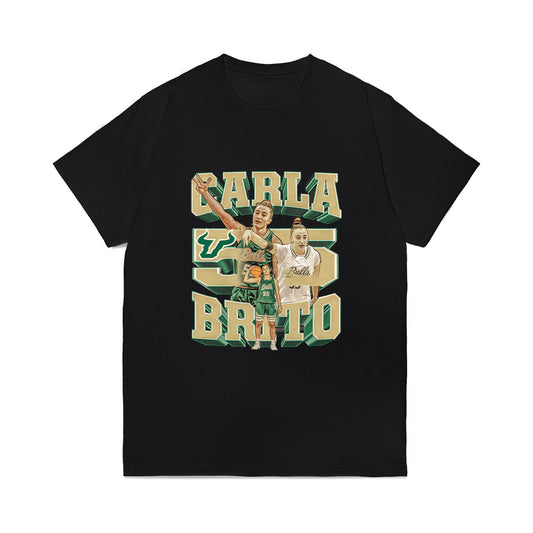USF - NCAA Women's Basketball : Carla Brito Hernandez - Collage Comfort Colors T-Shirt-0