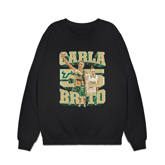 USF - NCAA Women's Basketball : Carla Brito Hernandez - Collage Premium Crewneck Sweatshirt-0