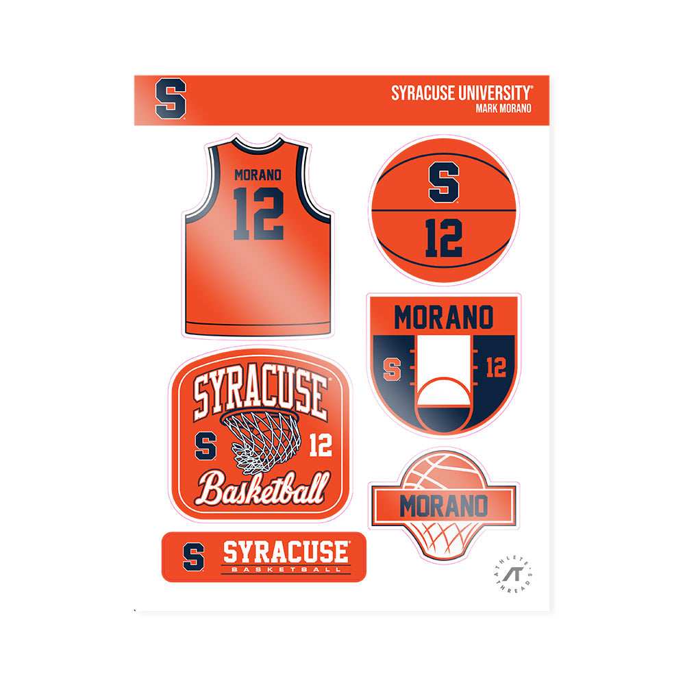 Syracuse - NCAA Men's Basketball : Mark Morano - Sticker Sheet-0