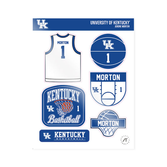 Kentucky - NCAA Men's Basketball : Jerone Morton - Sticker Sheet-0