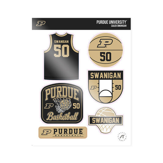 Purdue - NCAA Men's Basketball : Caleb Swanigan - Sticker Sheet-0