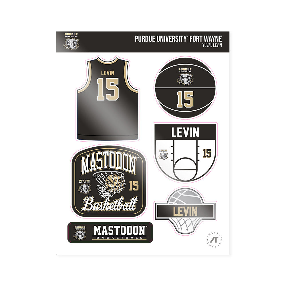 PFW - NCAA Men's Basketball : Yuval Levin - Sticker Sheet-0