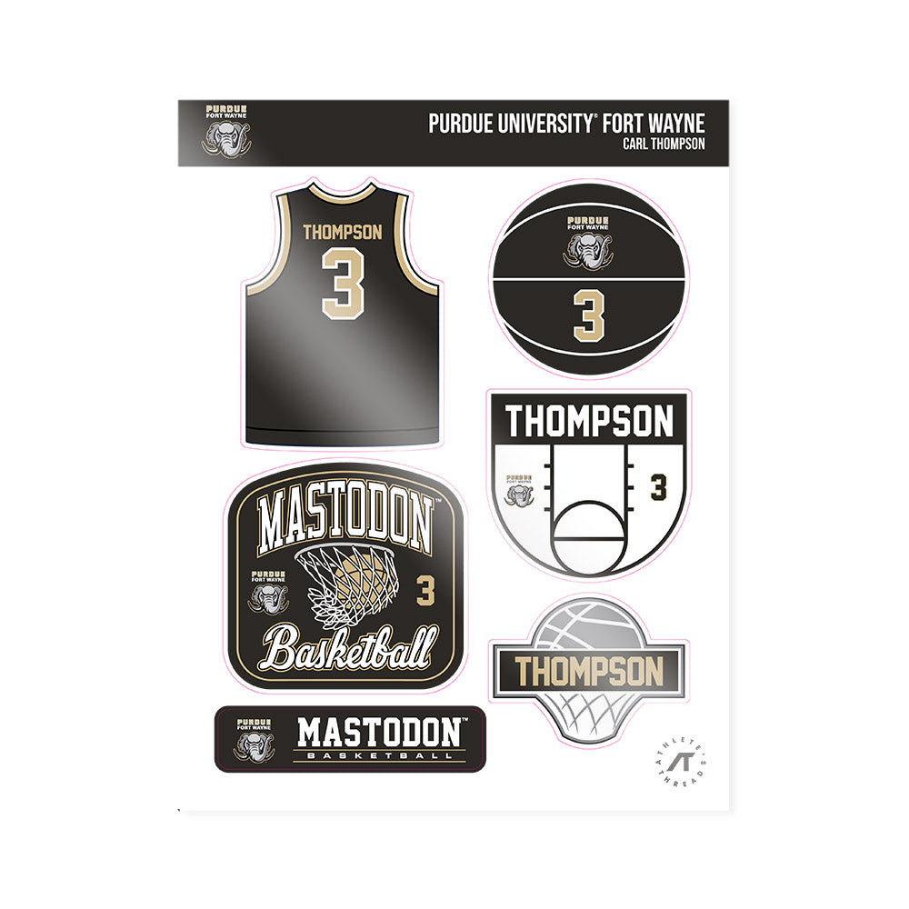 PFW - NCAA Men's Basketball : Carl Thompson - Sticker Sheet-0